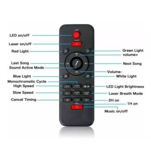 Proyector Galaxia Estrellas Led Y Sonido Bluetooth