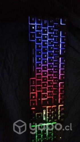Teclado gamer y mouse gamer