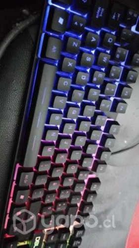 Teclado gamer y mouse gamer