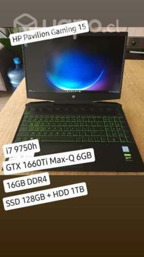 Notebook HP i7 9750H 16GB GTX1660TiMaxQ (6GB)