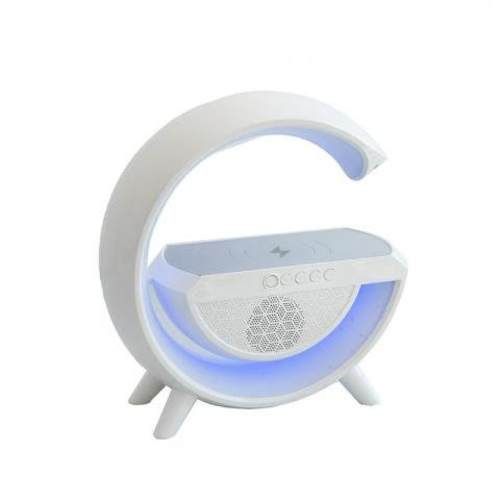 Lampara rgb cargador inalambrico parlante bluetoot
