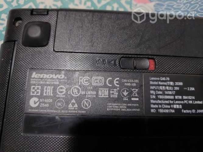 Notebook lenovo