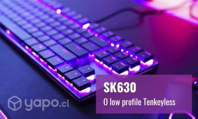 Teclado gamer cooler master sk630 seminuevo