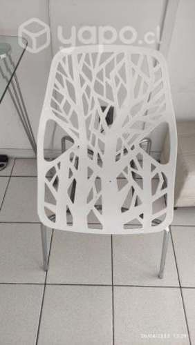 Silla recepción blanca