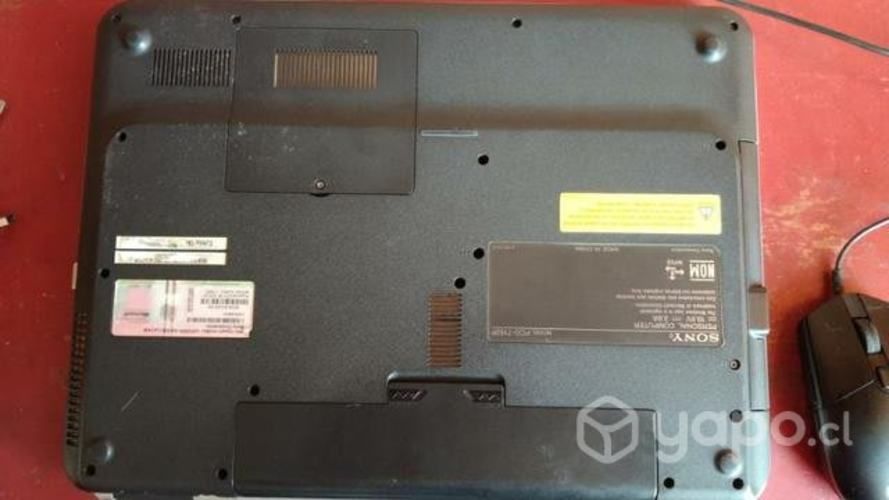 Notebook viejo sony vaio