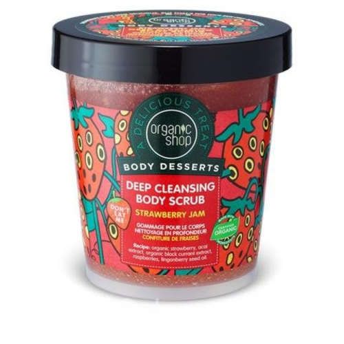 EXFOLIANTE CORPORAL FRUTILLA 450 ml ORGANIC SHOP