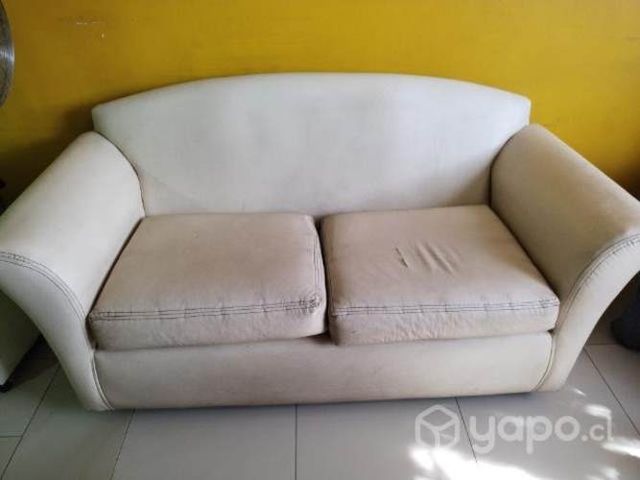 Sillón 2 cuerpos blanco