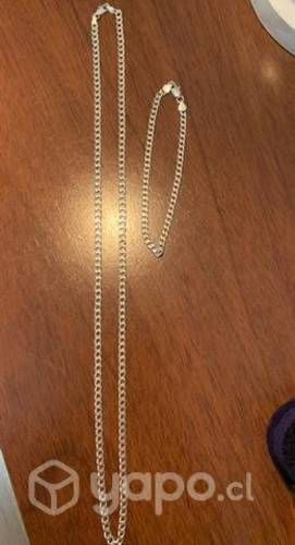 Cadena y pulsera de plata 925