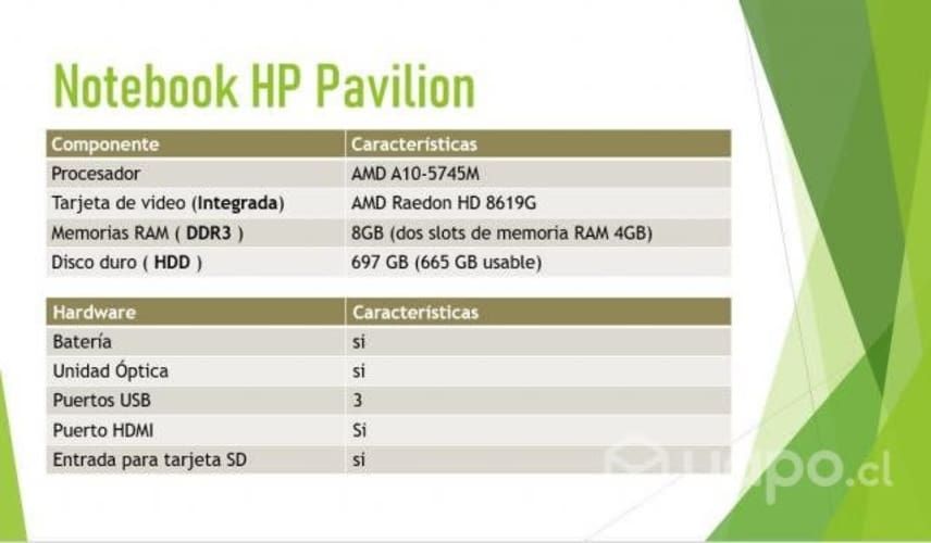 Notebook HP Pavilion