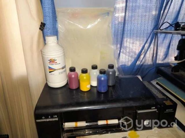 Impresora epson l800 dtf y plancha 38×38 cm
