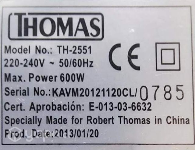 Extractor de jugo thomas th-2551