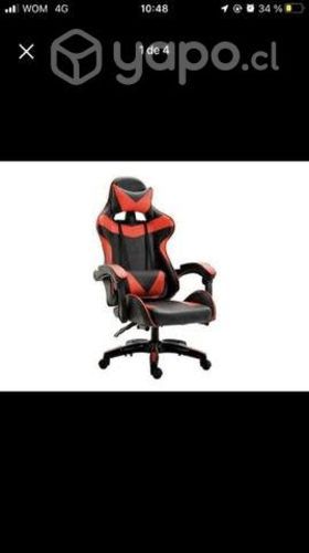 Silla gamer roja