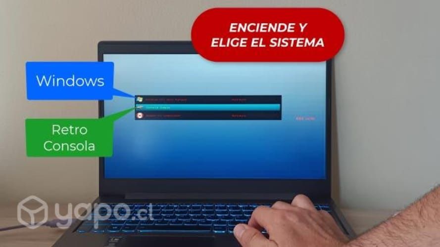 Notebook Gamer DobleSistema - Windows y RetroGames