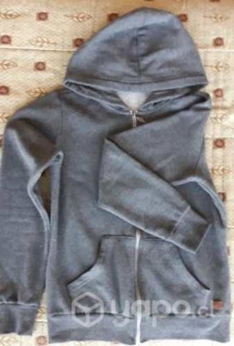 Poleron Mujer Gris Juvenil