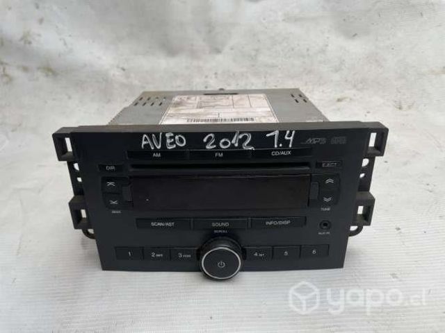 Radio Vehículo Chevrolet Aveo 2016