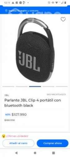 Parlante jbl clip 4 orijinal como nuevo