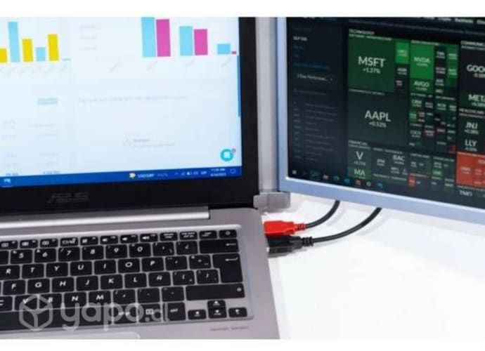 Triple Monitor Portátil 11,6" + funda protectora