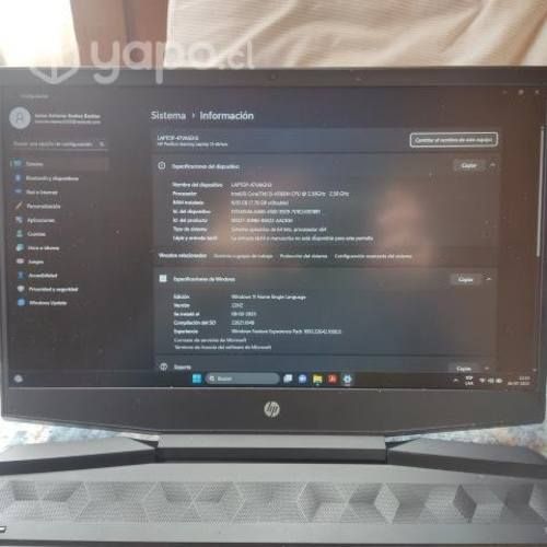 Notebook HP Pavilion Gaming