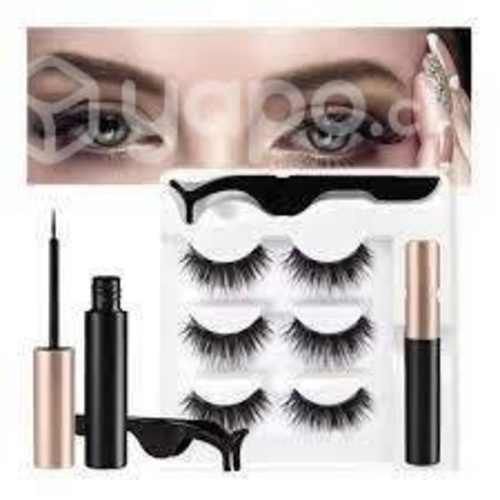 Kit 5 Pares de Pestañas Postizas Imán