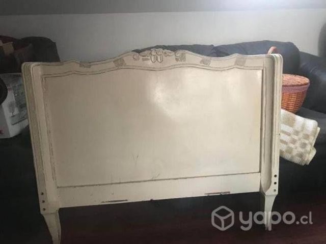Respaldos de cama antiguos madera 1 plaza