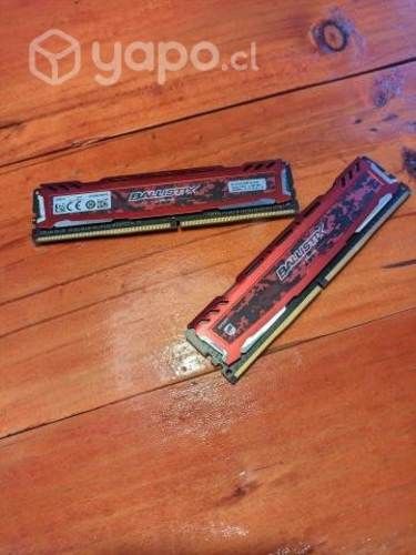Memorias RAM 2x4GB 2666MHz