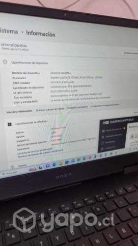 Notebook Gamer HP Omen ek-0008la