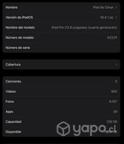 Ipad pro 12.9 a2229