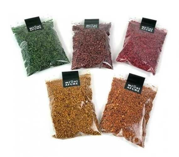 Hojas secas para árboles, maquetas o dioramas tren