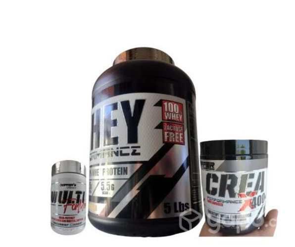 Proteína 5.5 lb+ creatina creax + multivitaminico