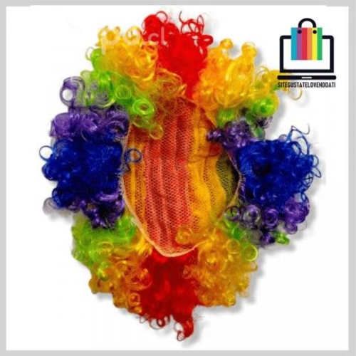 Peluca Multicolor Payaso