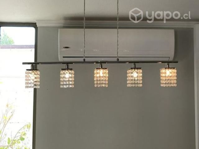 Lampara Eglo Cristal Cromo