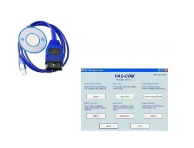 Escaner Vagcom Usb Obd2 Seat Skoda Volkswagen Audi