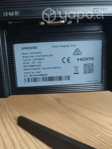 Monitor 22" Samsung, modelo sin bordes - nuevo