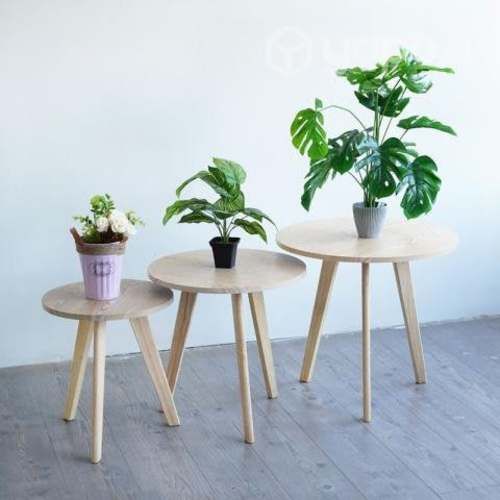 Set de 3 Mesas de living o infantil redonda