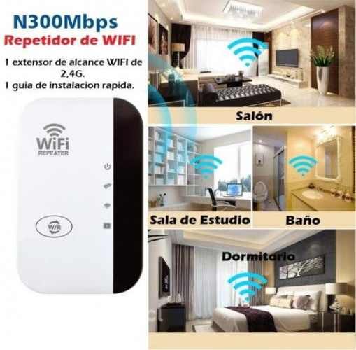 Repetidor WIFI inalámbrico, extensor Wifi remoto d