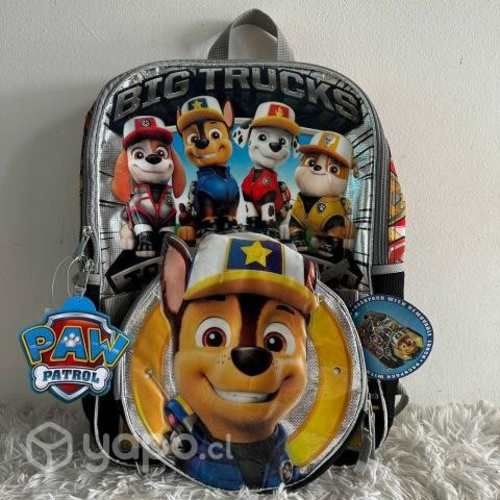 Mochila Paw Patrol Incluye Lonchera