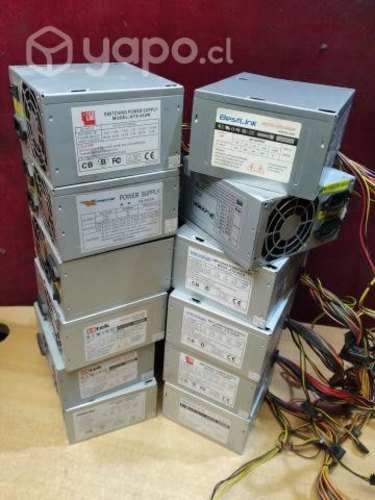 Varias fuentes de poder atx usadas genericas