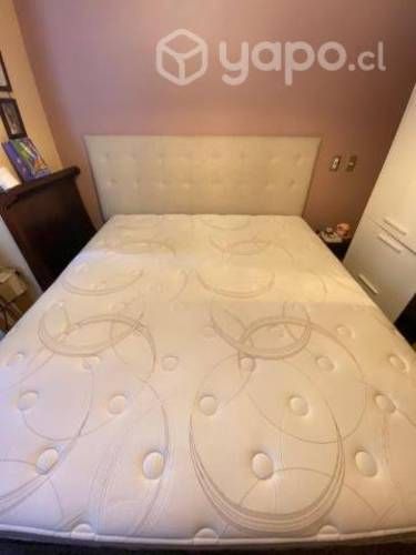 Cama King Style Rosen + Respaldo Tigris