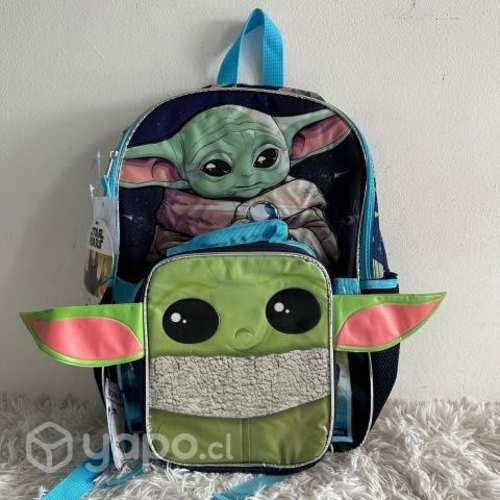 Mochila Star Wars Mandalorian Incluye lonchera
