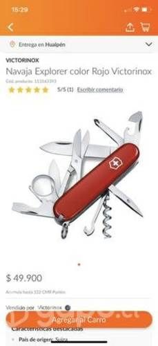 Multiuso victorinox , color Rojo modelo deluxe