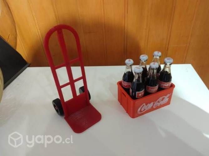 Minibotellitas Cola Cola+javita y yeguita 3D