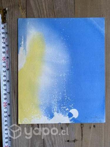 Antiguo grabado firmado a mano por Nemesio Antunez