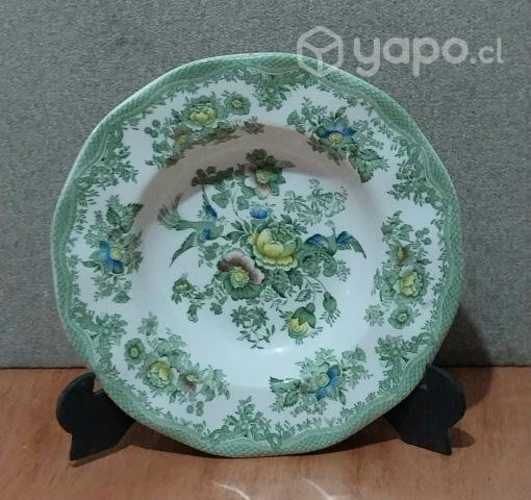 Plato porelana sellada unicornio stafforshire