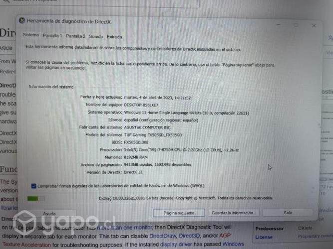 Notebook Asus Gamer TUF FX550G