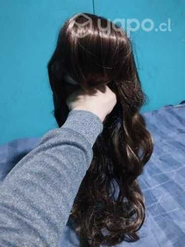 Peluca sinteticas cafe oscuro