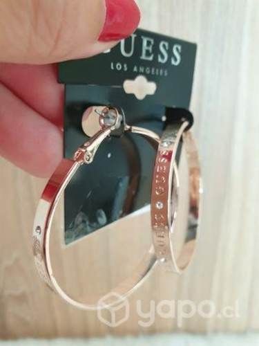 Bellos Aros Argollas Marca Guess 100 % originales