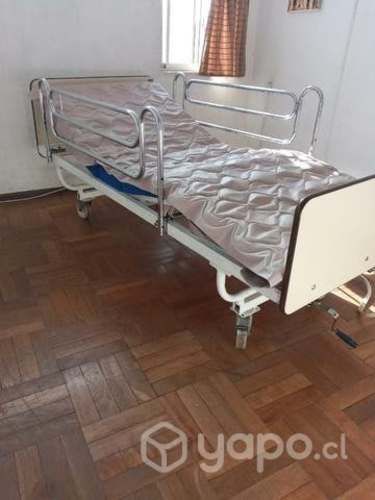 Catre clinico con colchon + antiescaras y pañales