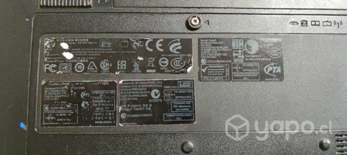 Notebook HP para respuestos