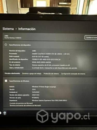 Notebook Lenovo Ideapad Gaming 3