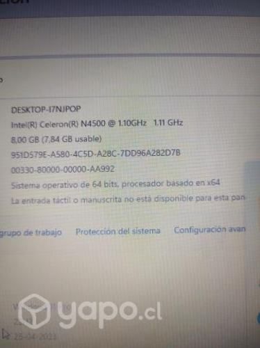 Laptop acer para tareas y trabajo